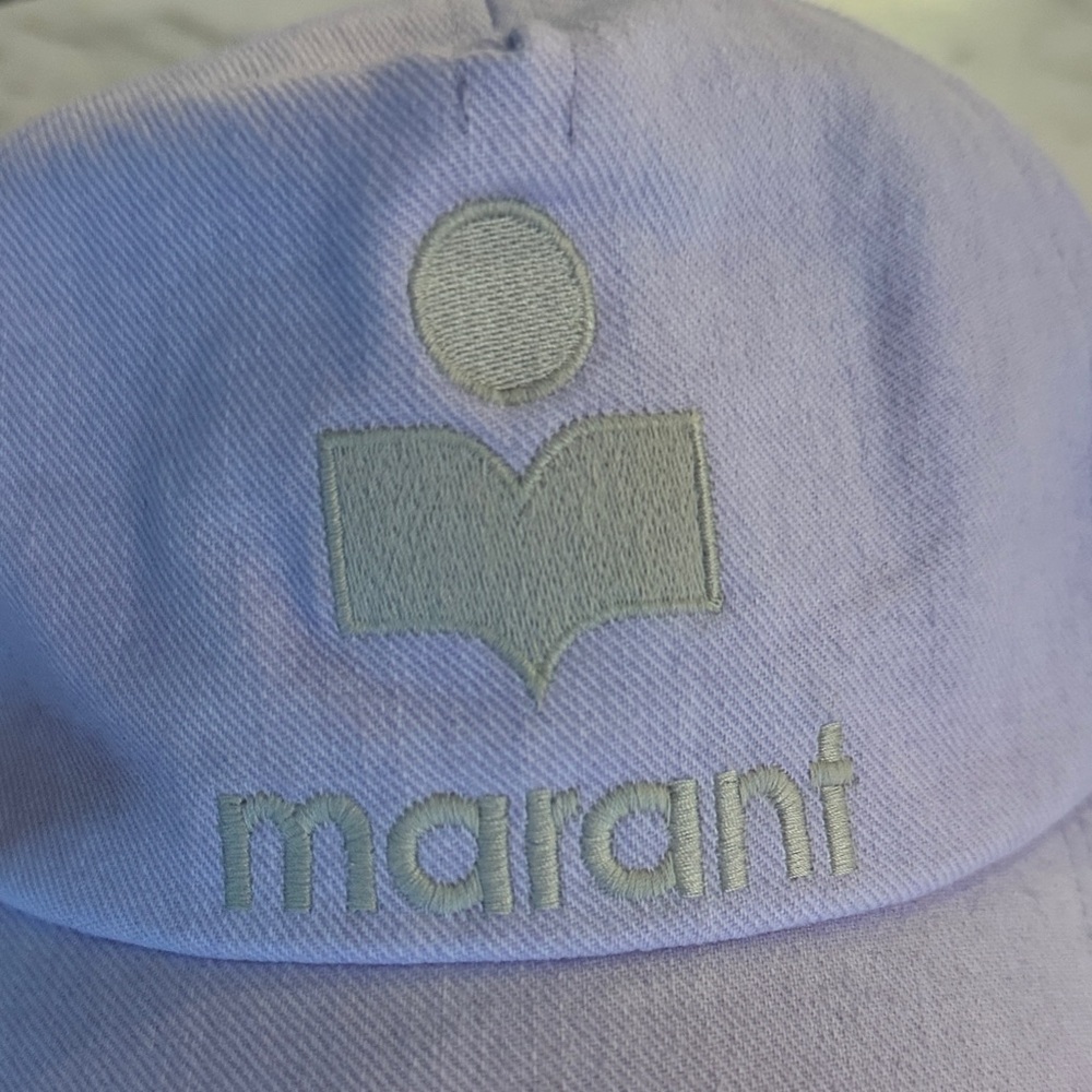 Isabel Marant Light Purple Cap with Embroidery - Picture 4 of 7